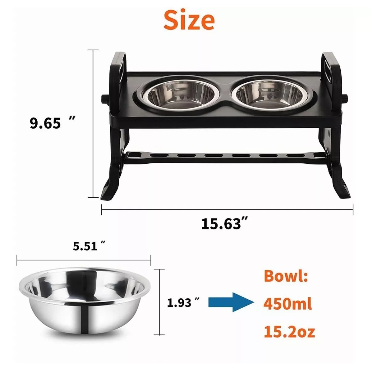 Comedero Elevado Para Perro Gatos Mascotas, Plato Plegable Lechoso