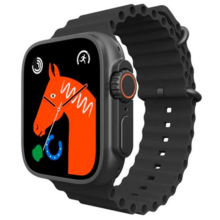 Combo X8 8 en 1 Smartwatch + Audífonos + varios Accesorios NEGRO