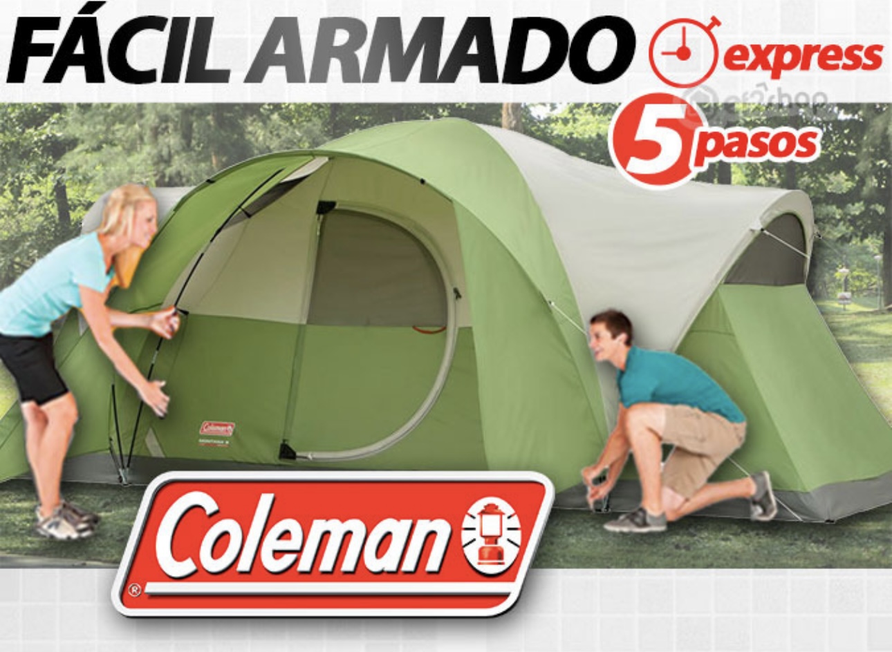 casa De Campaña Grande Para 8 Personas Coleman 