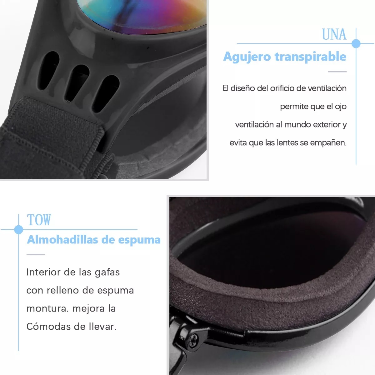 Lentes Goggles De Gafas De Sol Para Perros Protección Uv