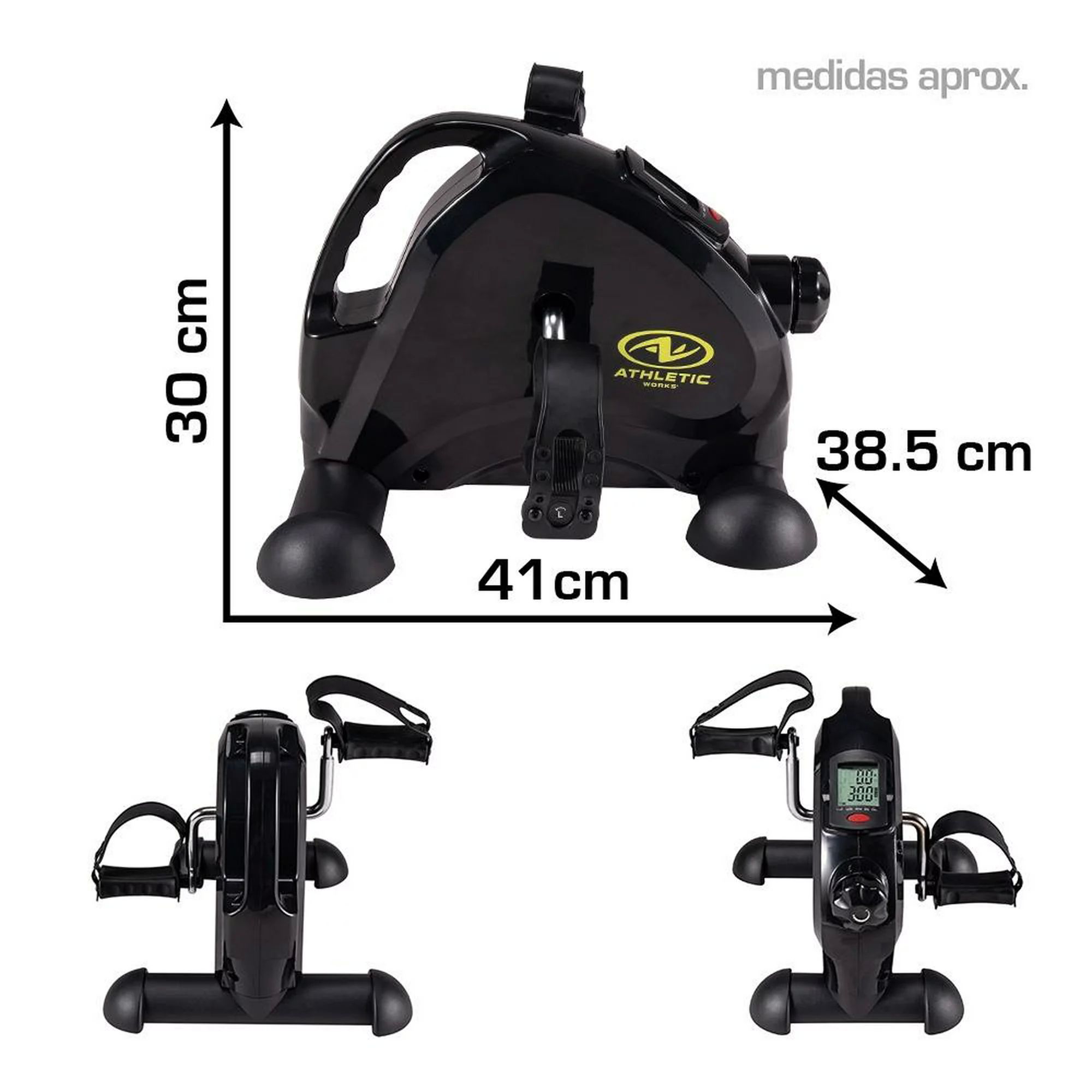 Mini bicicleta fija pedalera portátil Athletic Works WMC-9032D