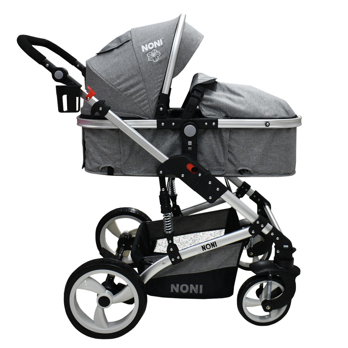 Carriola Para Bebe Angelin Noni Lujo Travel System 999-D Gris.
