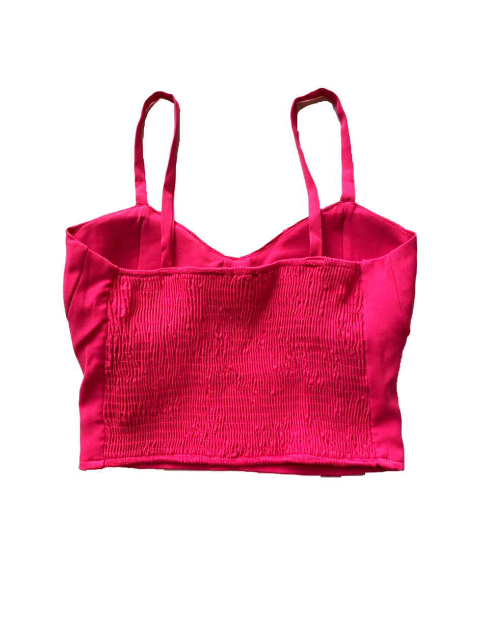 Conjunto mujer casual blazer y blusa Love Point Fucsia