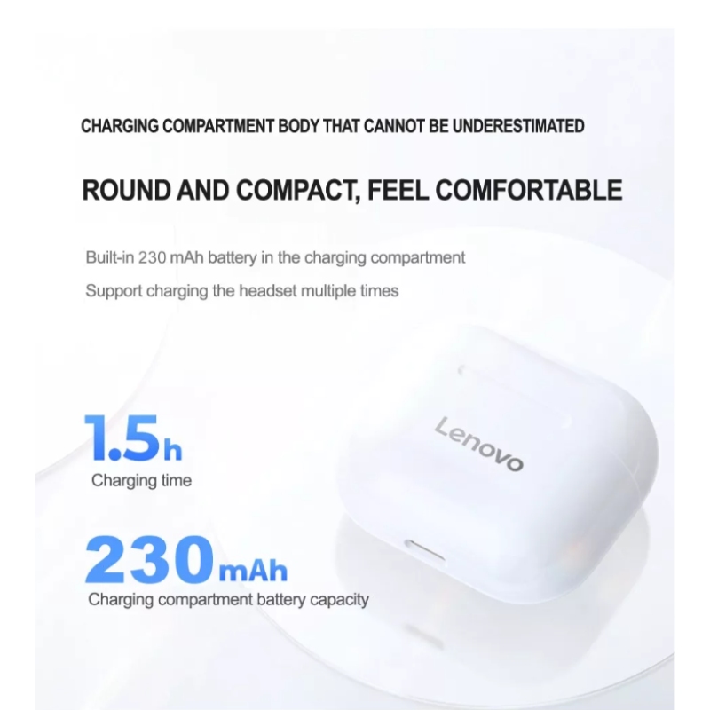 Audífonos in-ear inalámbricos lenovo LivePods LP40