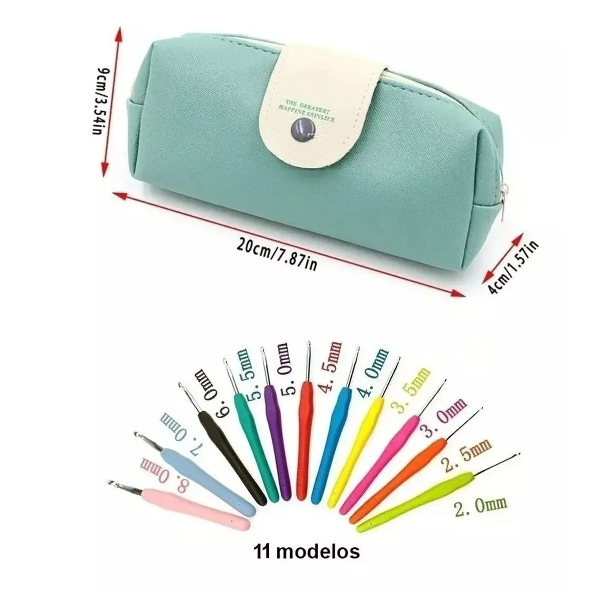 Herramientas Para Tejer Al Crochet, Kit 30 Set De Ganchillos