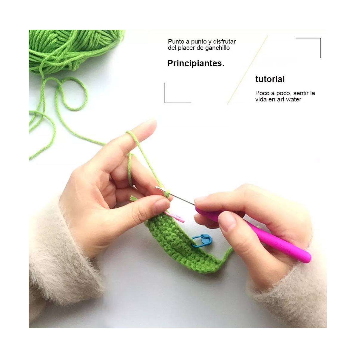 Herramientas Para Tejer Al Crochet, Kit 30 Set De Ganchillos