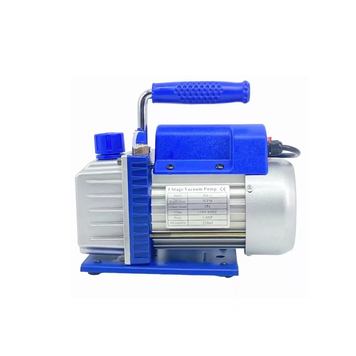Bomba De Vacío De Paletas Rotativas 3 Cfm 1/4 Hp Etapa 1