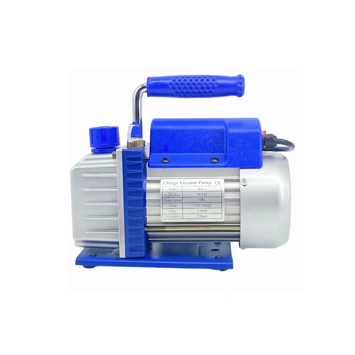 Bomba De Vacío De Paletas Rotativas 3 Cfm 1/4 Hp Etapa 1