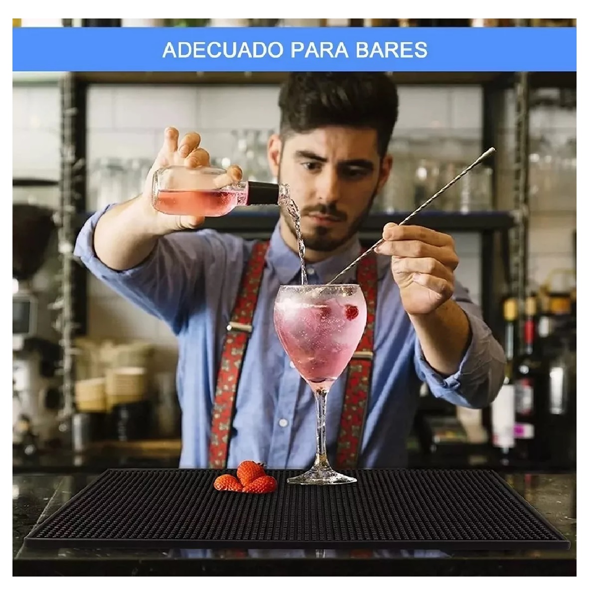 Tapete Para Bar Grande 45 X 30cm Barra Escurridor Barman