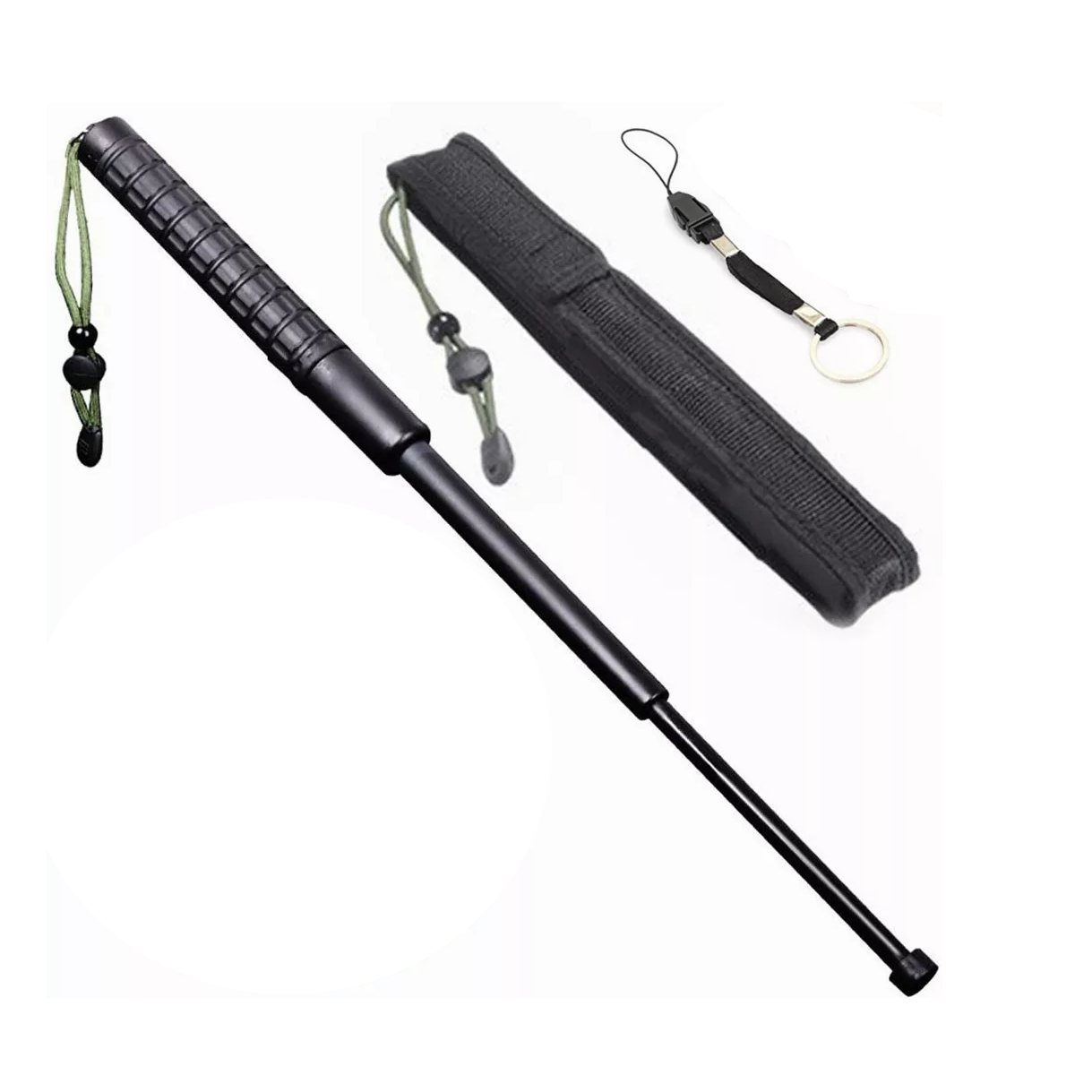 Bastón Retráctil Táctico Para Defensa Personal Multifunciona