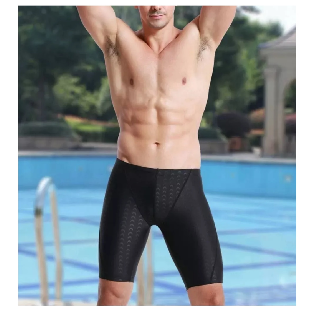 Trajes De Baño Deportivo Hombre Natación Y Gorro De Natación 4XL