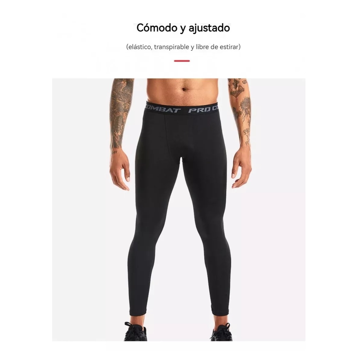 Lycra Fitness Mallas Correr Deportes Yoga Hombre Transpirabl L