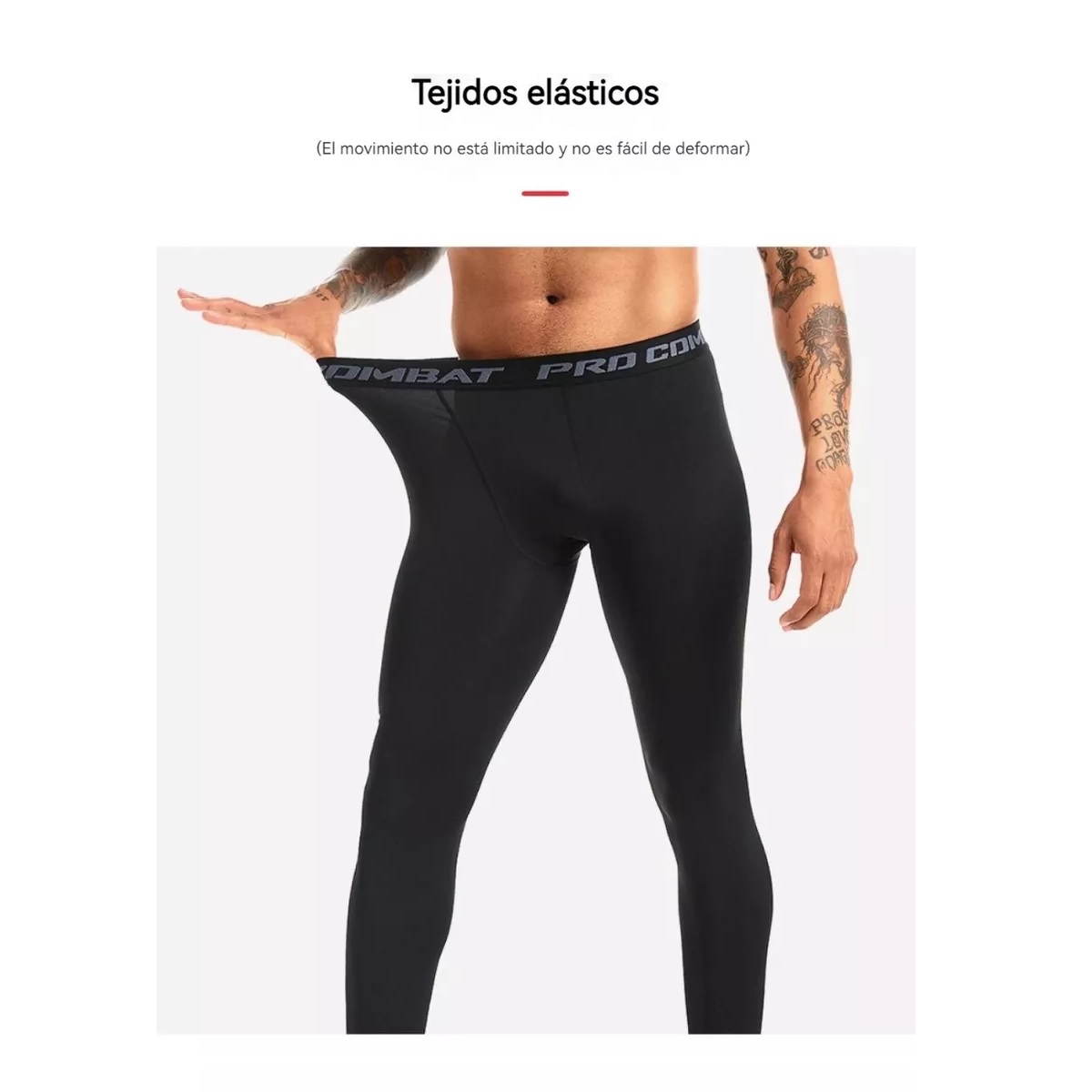 Lycra Fitness Mallas Correr Deportes Yoga Hombre Transpirabl L