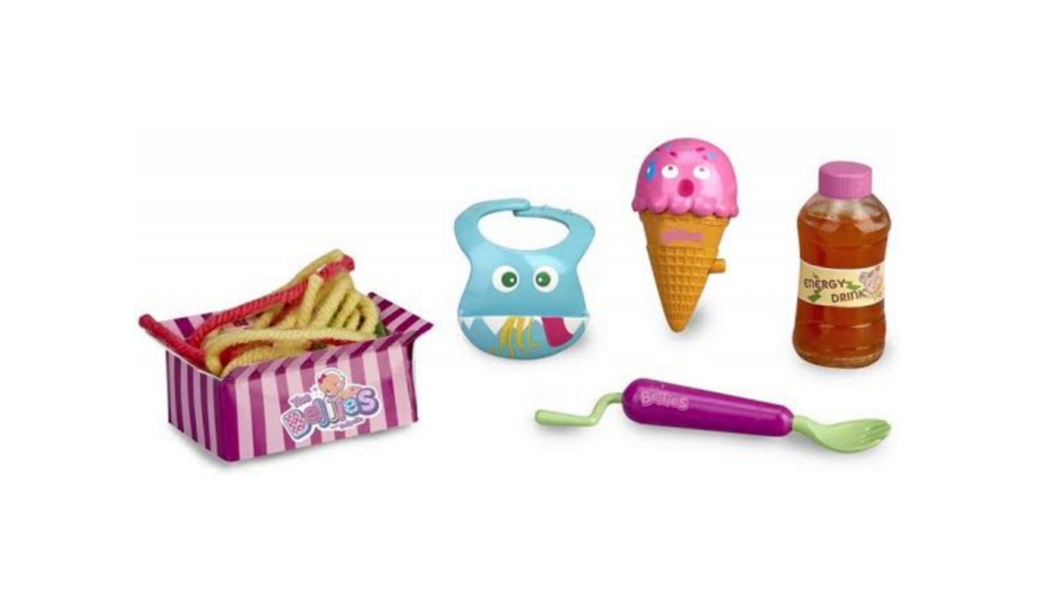 The bellies Set de comida Magica Accesorios para Muñeca 