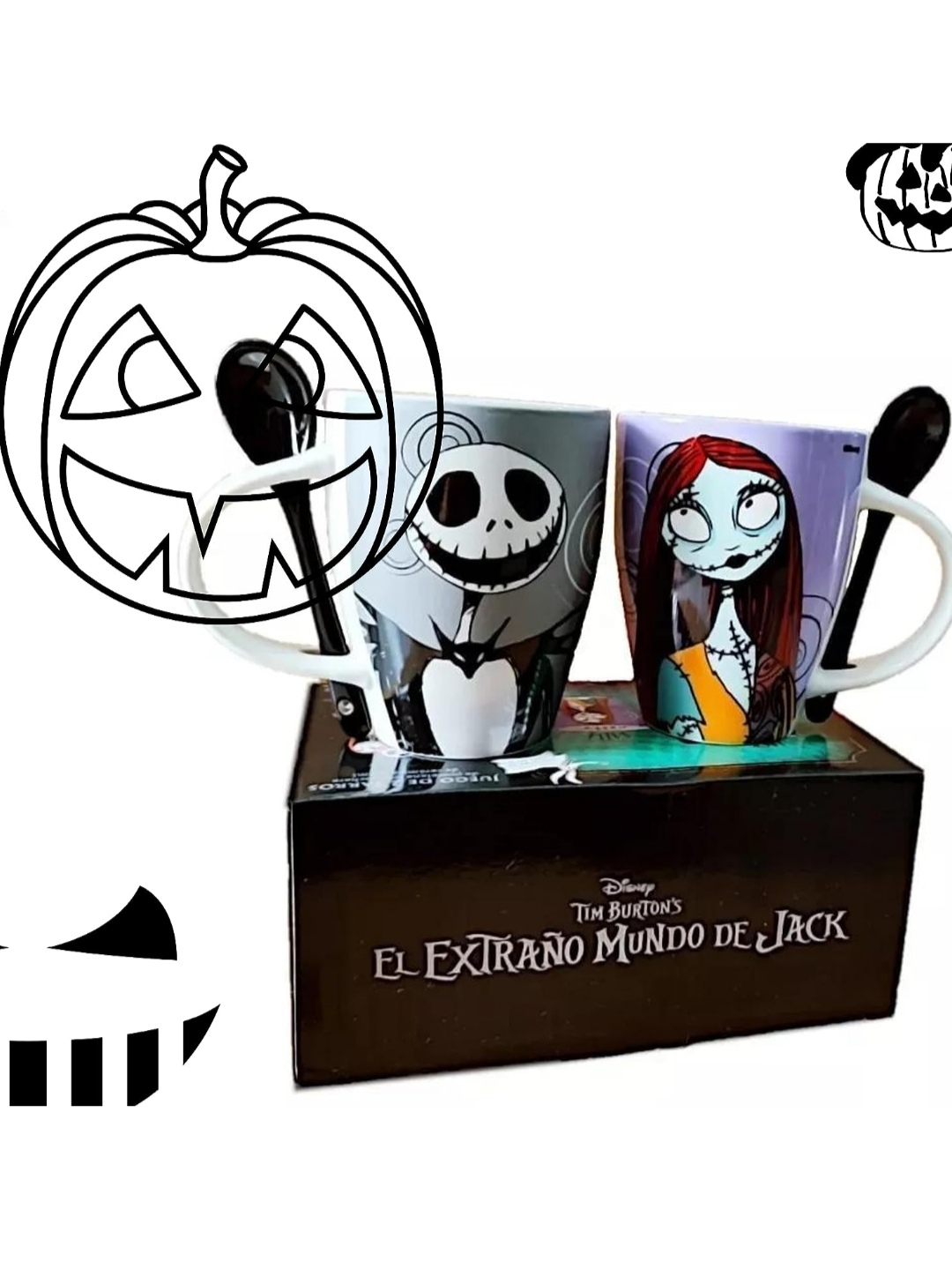 Set De Tazas Duo Jack Y Sally