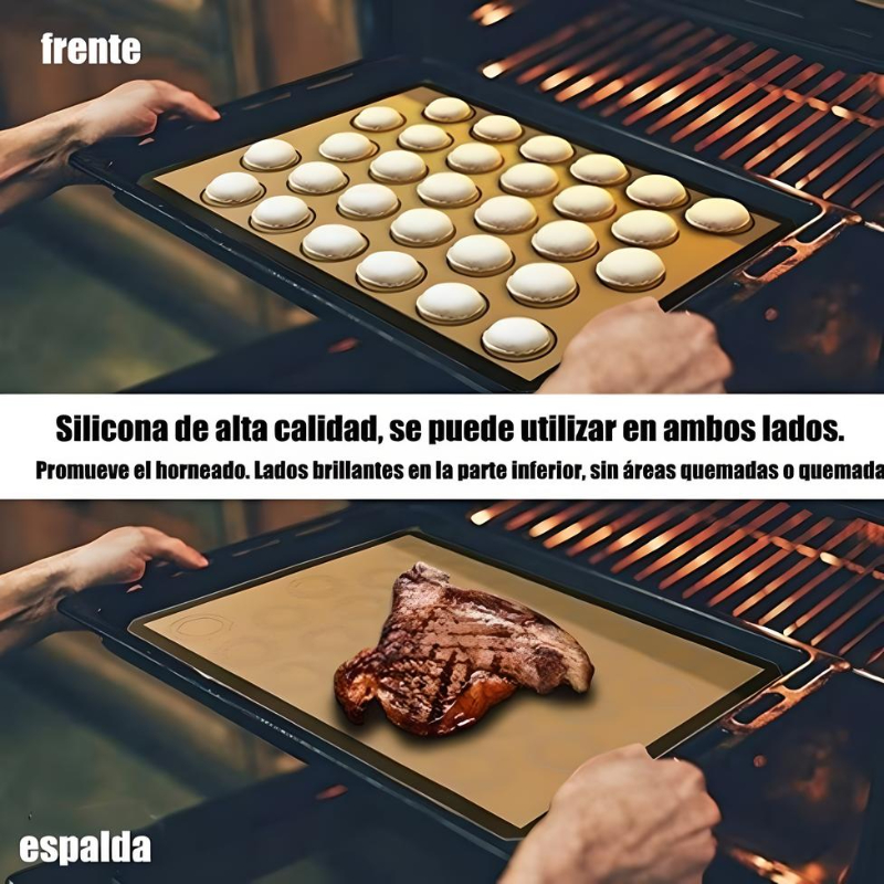 Tapetes Para Hornear De Silicona Antiadherente 42 X 29.5cm