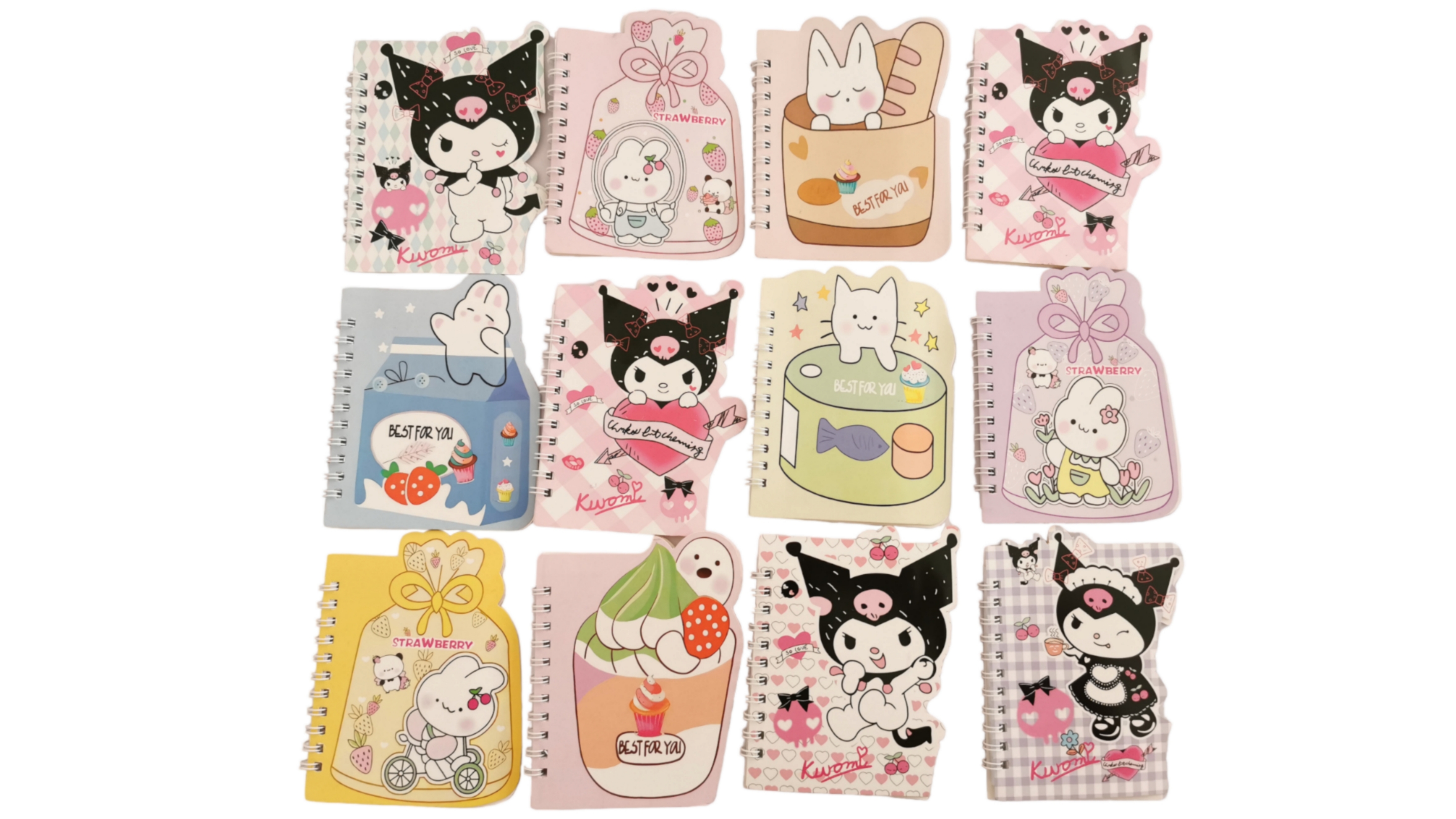 Libreta de kuromi de Raya set de 12pcs con plumas de regalo sencilla