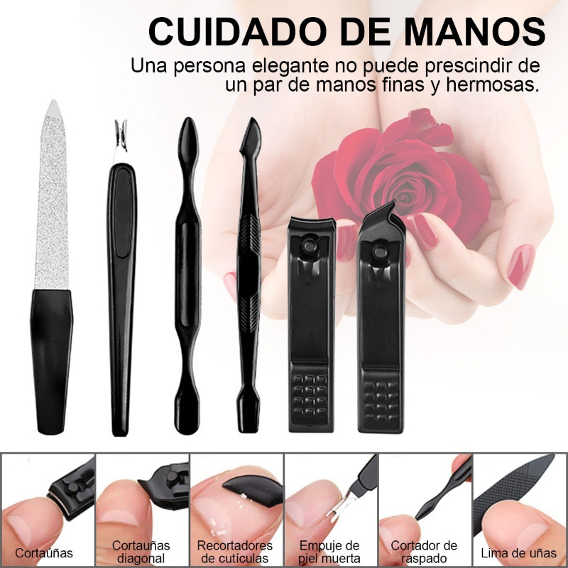 Ciicii Set De Manicura Y Pedicura 24 En 1 Kit De Cortauñas