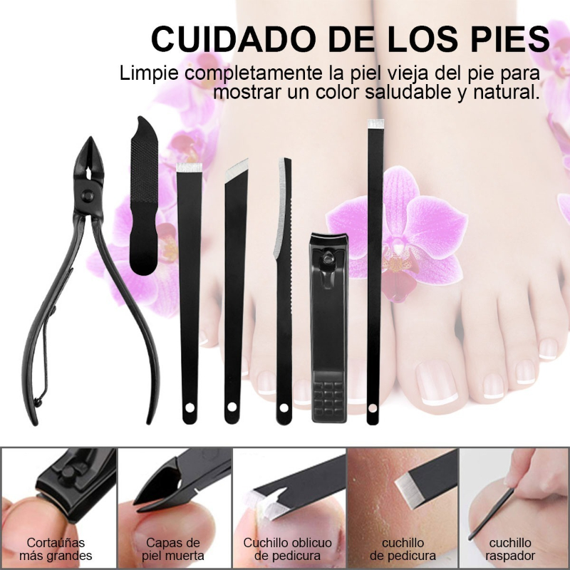 Ciicii Set De Manicura Y Pedicura 24 En 1 Kit De Cortauñas