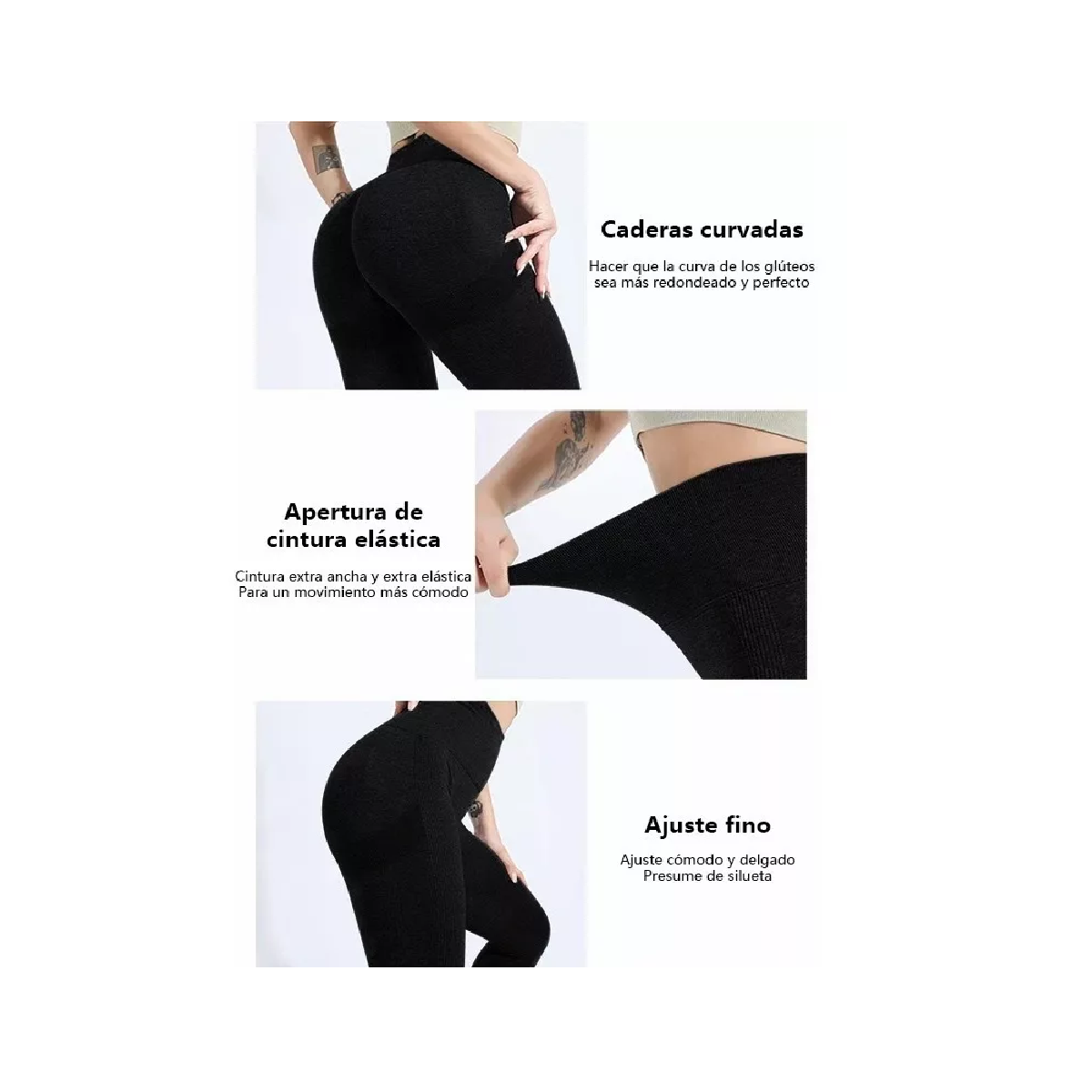 Leggins Deportivos Mallas Mujer Yoga Gym Levanta Pompa L