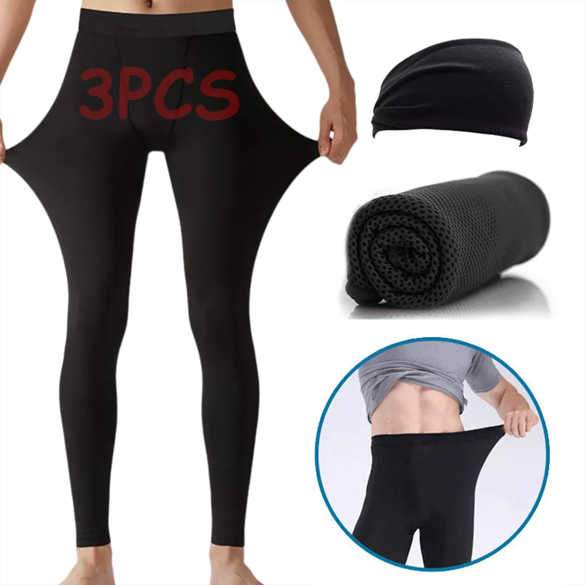 Mallas Deportivas Hombre Lycra Fitness Yoga Combinación M