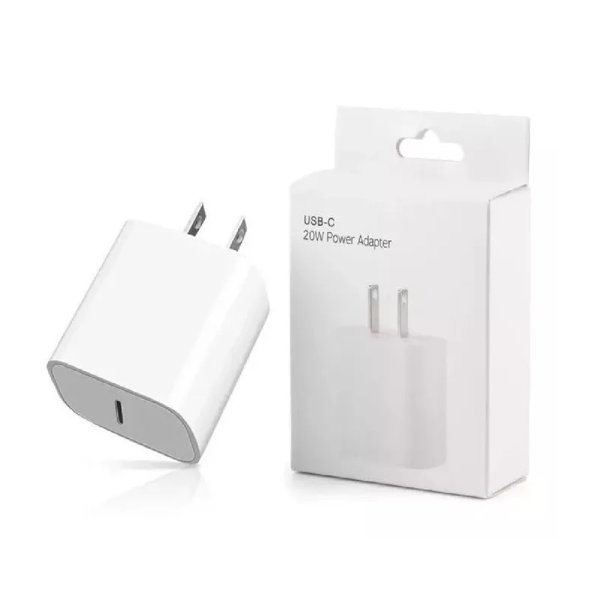 Cubo Doble Cable Tipo C Compatible iPhone 35w Carga Rápida Blanco