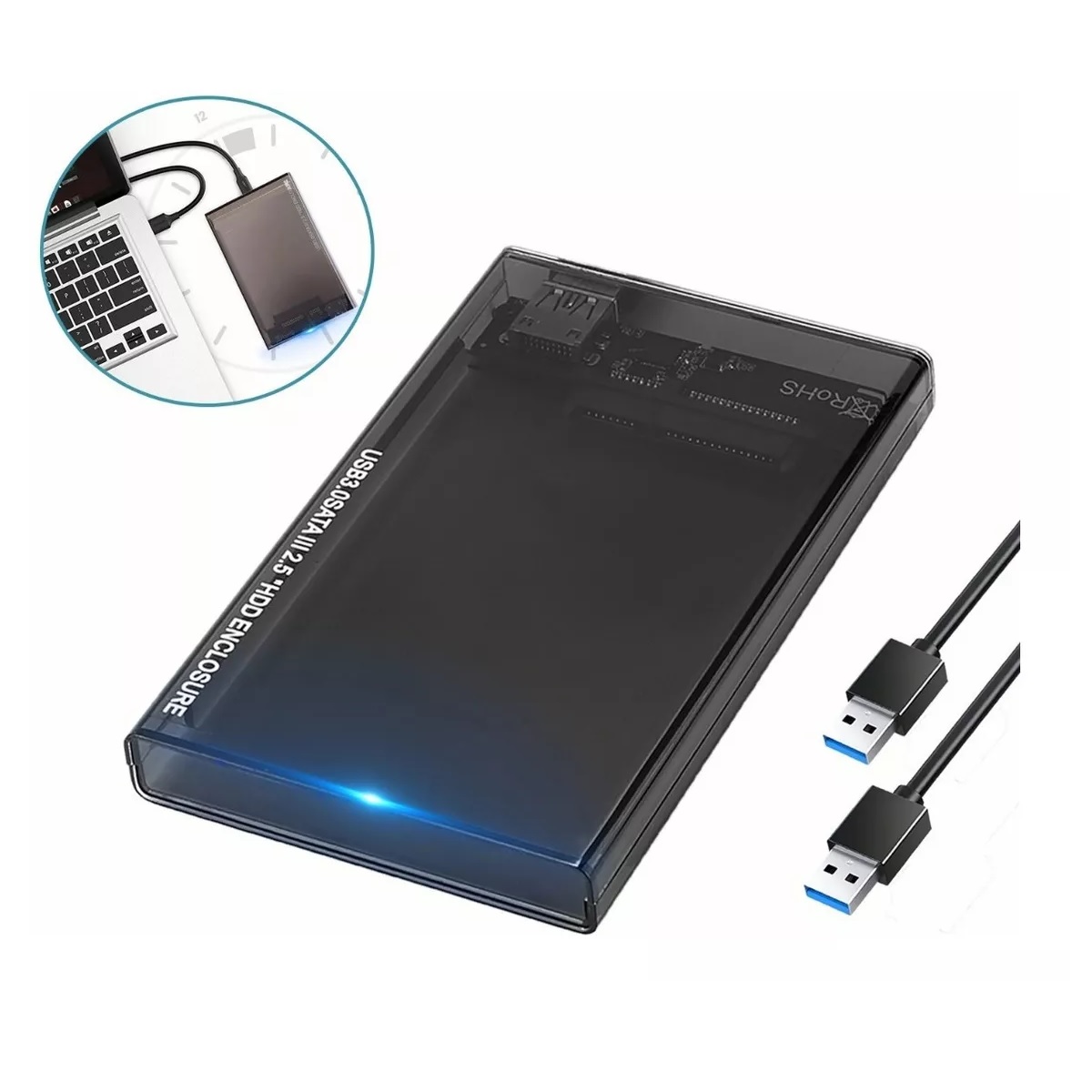 Gabinete Carcasa Disco Duro 2.5 Usb 3.0 Hdd Ssd Sata