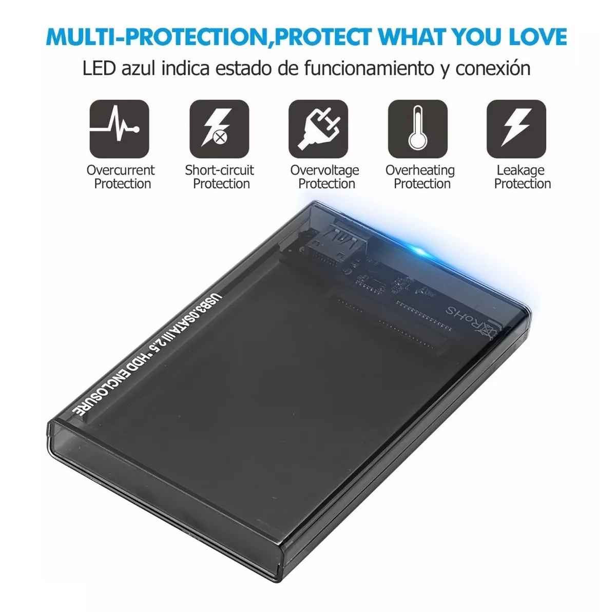 Gabinete Carcasa Disco Duro 2.5 Usb 3.0 Hdd Ssd Sata