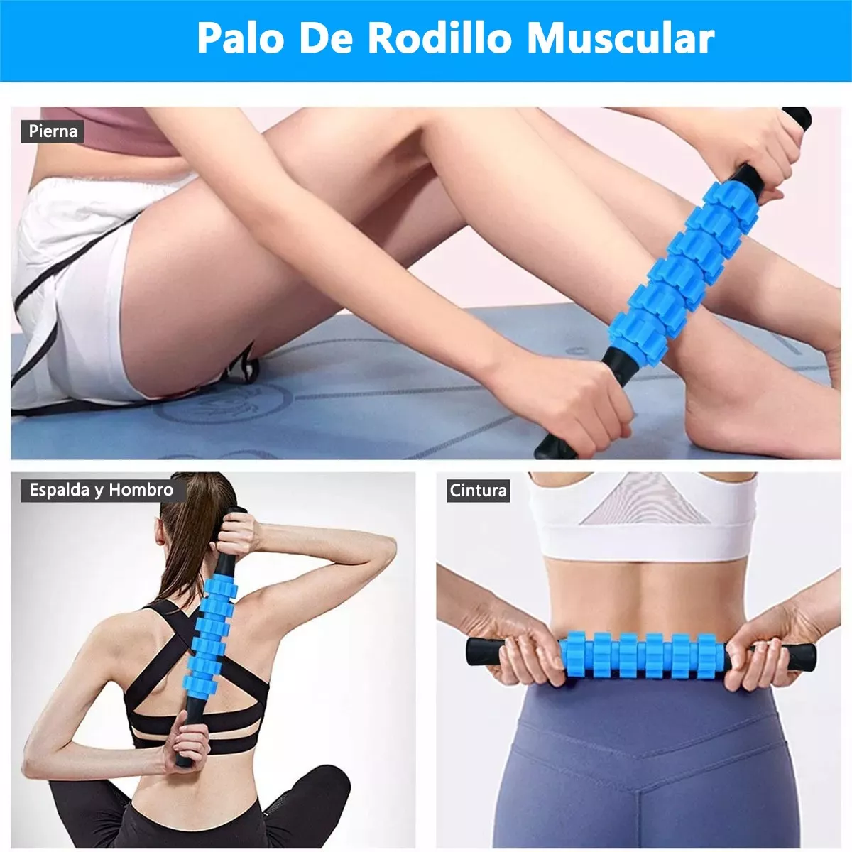 Juego De Masaje 4 En 1 Rodillo De Espuma Para Yoga Pilates