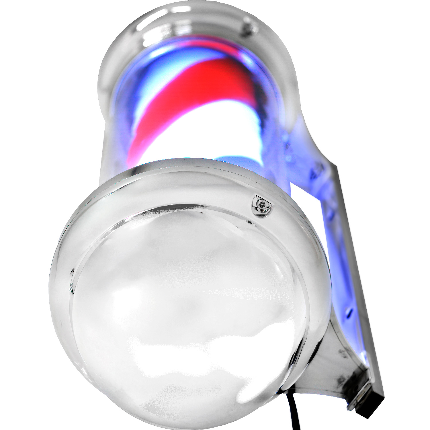 Caramelo Barberia Luz Led Giratorio 66 Cm Peluqueria Salon