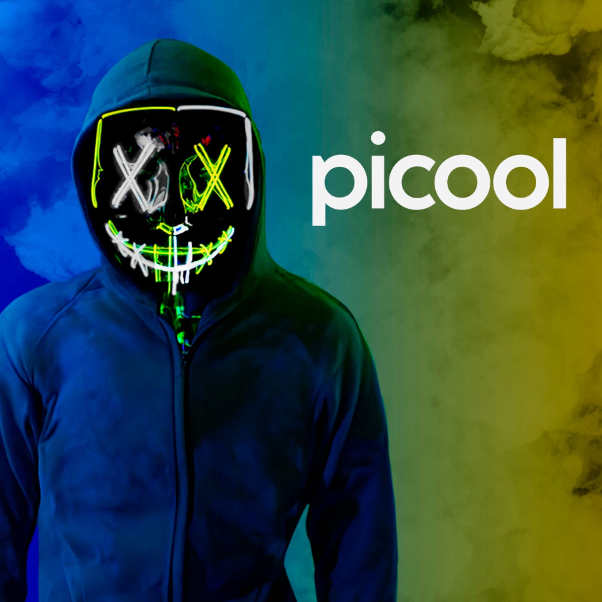 Máscara LED de La Purga Bicolor Disfraz de Halloween The Purge