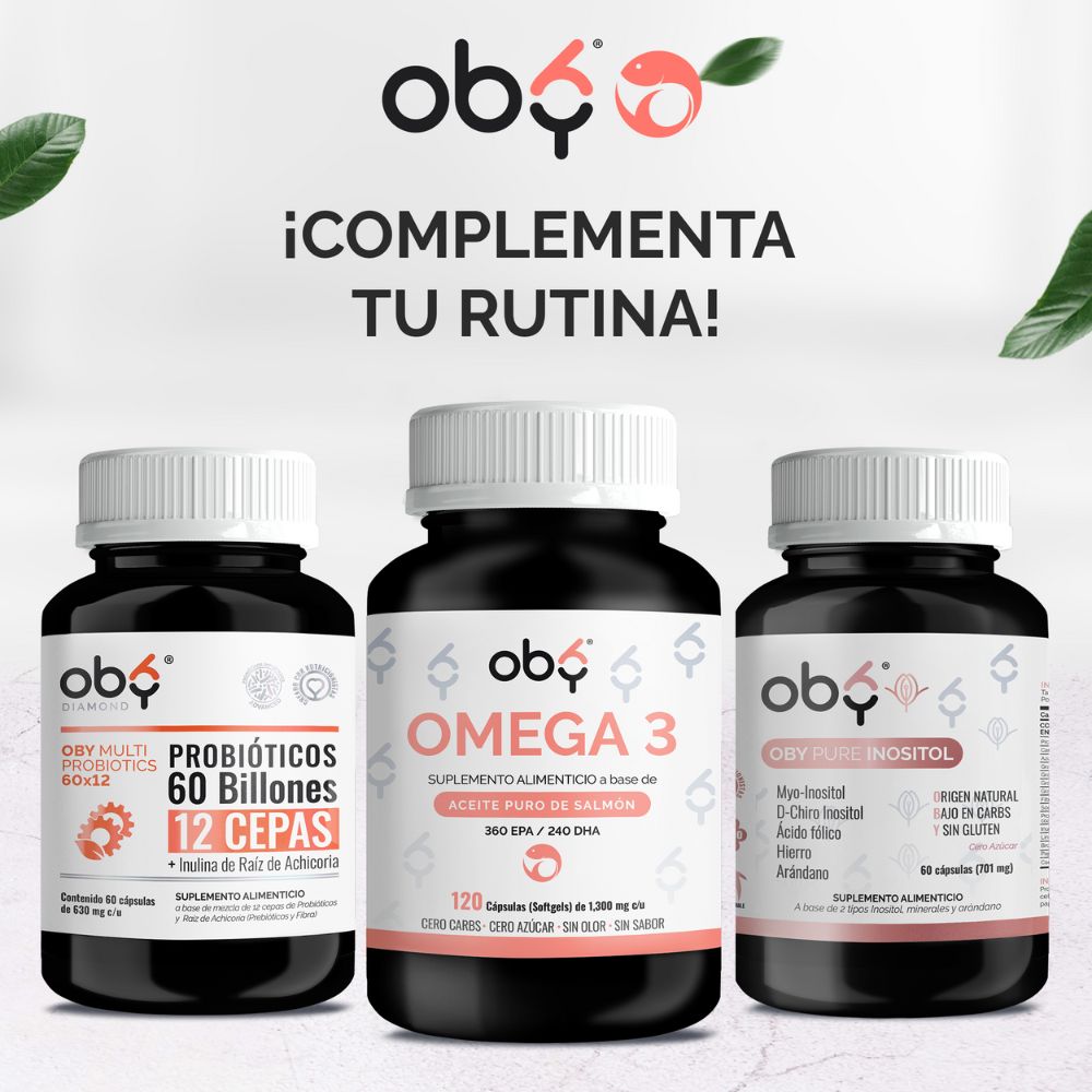 OBY Omega 3 a base de Salmón Salvaje de Alta concentración | Omega 3 1000mg Aceite de Salmón Puro y DHA - EPA | 120 Capsulas de Softgels - Sin Olor y Sin Sabor