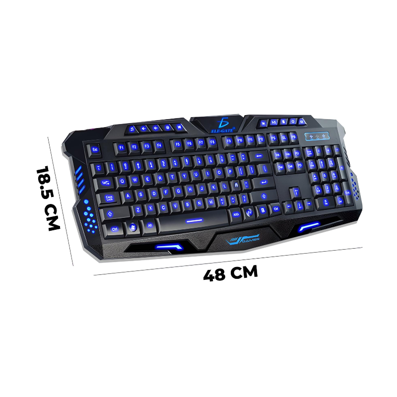 Teclado Gamer Rgb Alambrico Luz USB