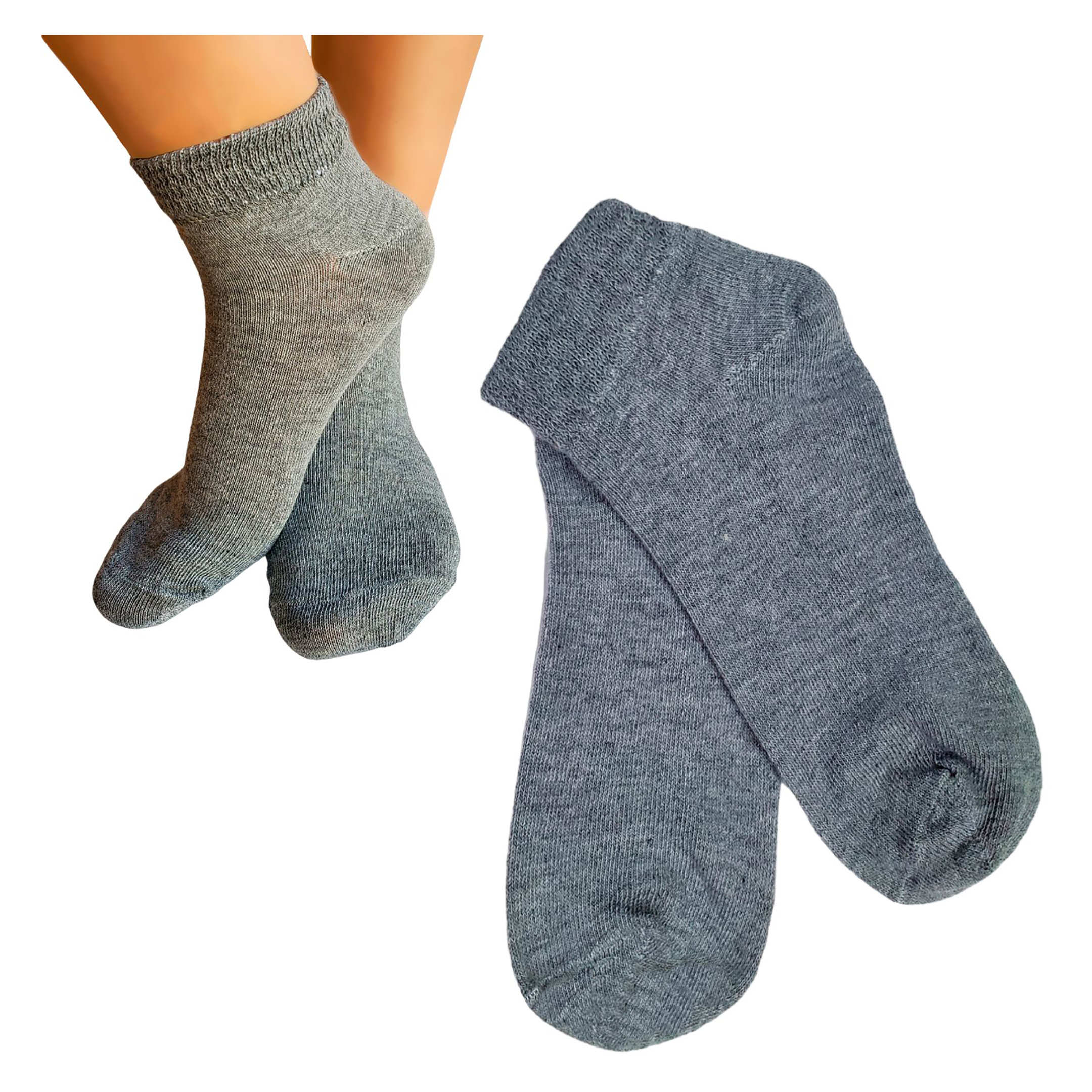 Tines Cortos P/diabético Costura Fina 6 Pares