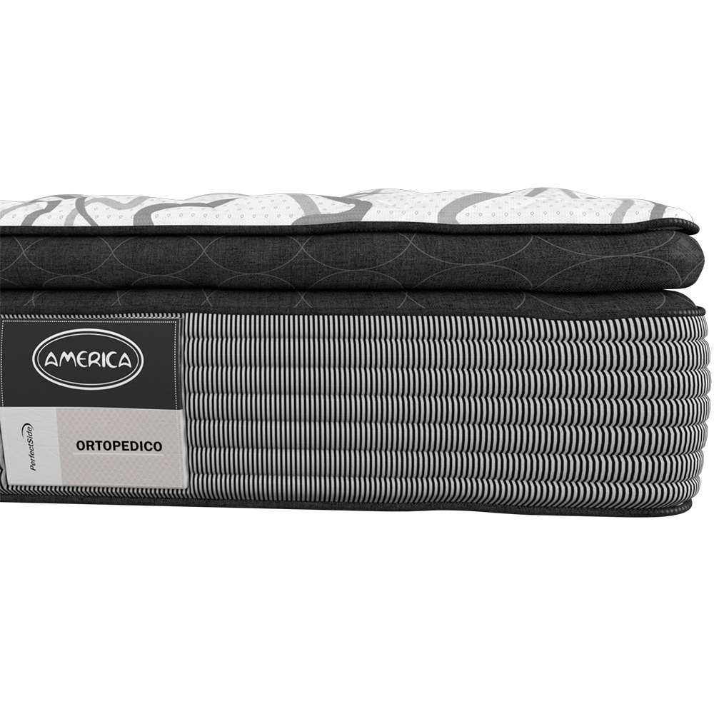 Colchón Con Box Matrimonial América Bloom Ortopédico Súper Confort + Edredón Ligero + Juego De Sábanas + 2 ALMOHADAS DE REGALO ¨PREMIUM¨.