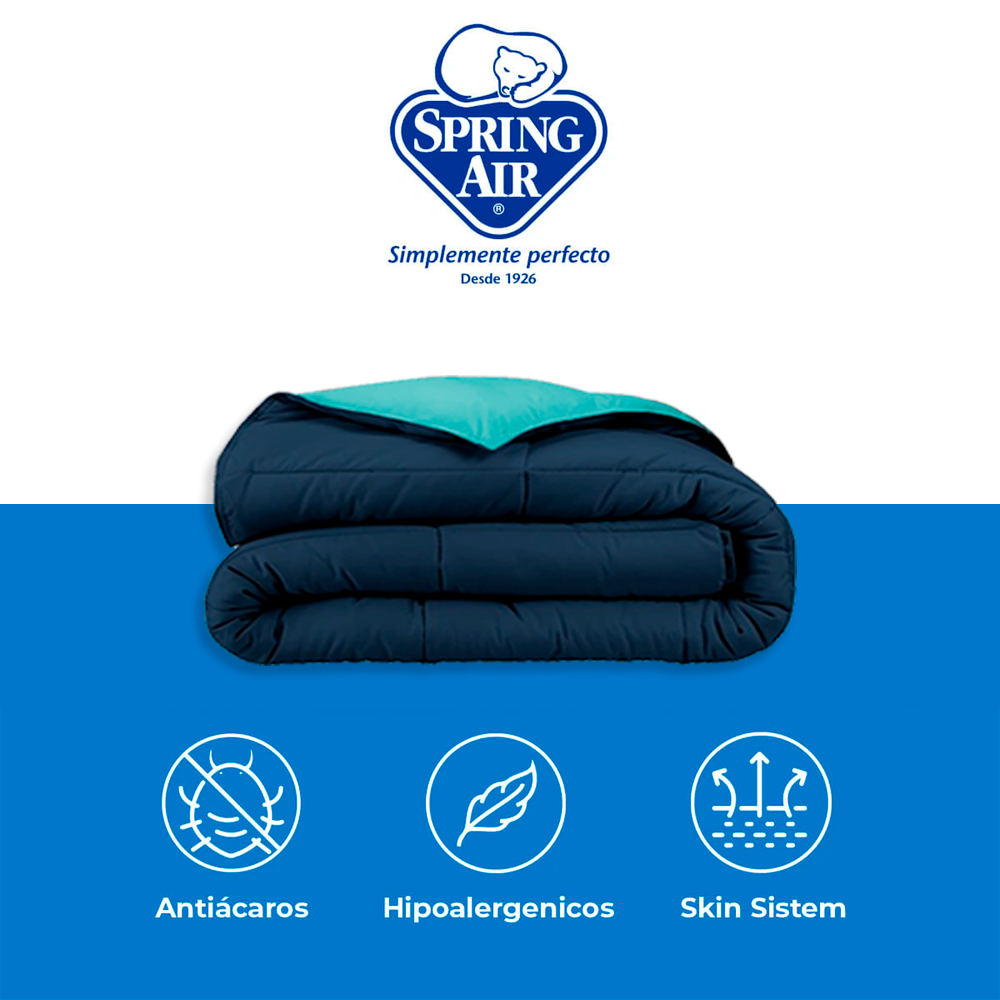 Colchón Con Box Matrimonial América Bloom Ortopédico Súper Confort + Edredón Ligero + Juego De Sábanas + 2 ALMOHADAS DE REGALO ¨PREMIUM¨.