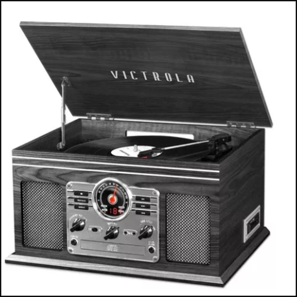 Tornamesa Victrola Tocadiscos Nostalgico Tipo Caja Bluetooth