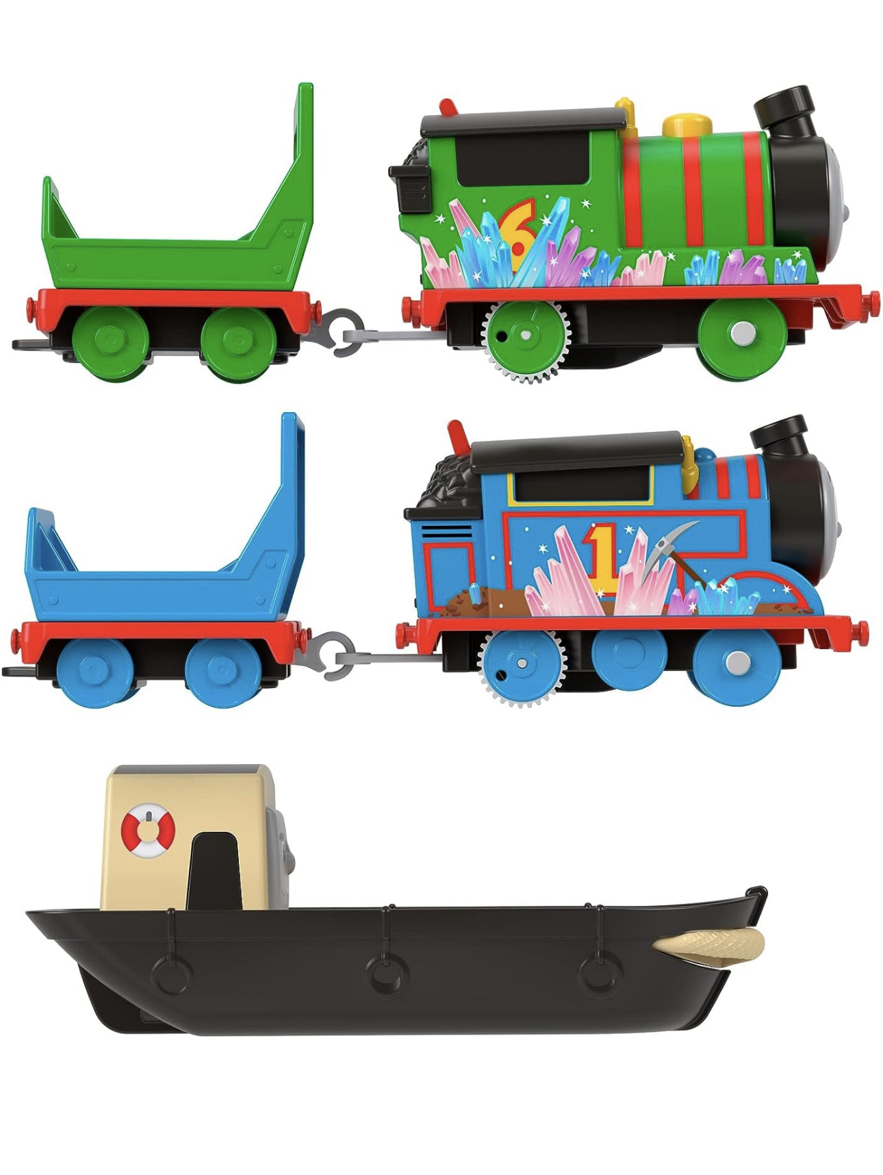 Thomas & Friends Trackmaster Pista Cuevas de Cristal y Trenes Meg Pista