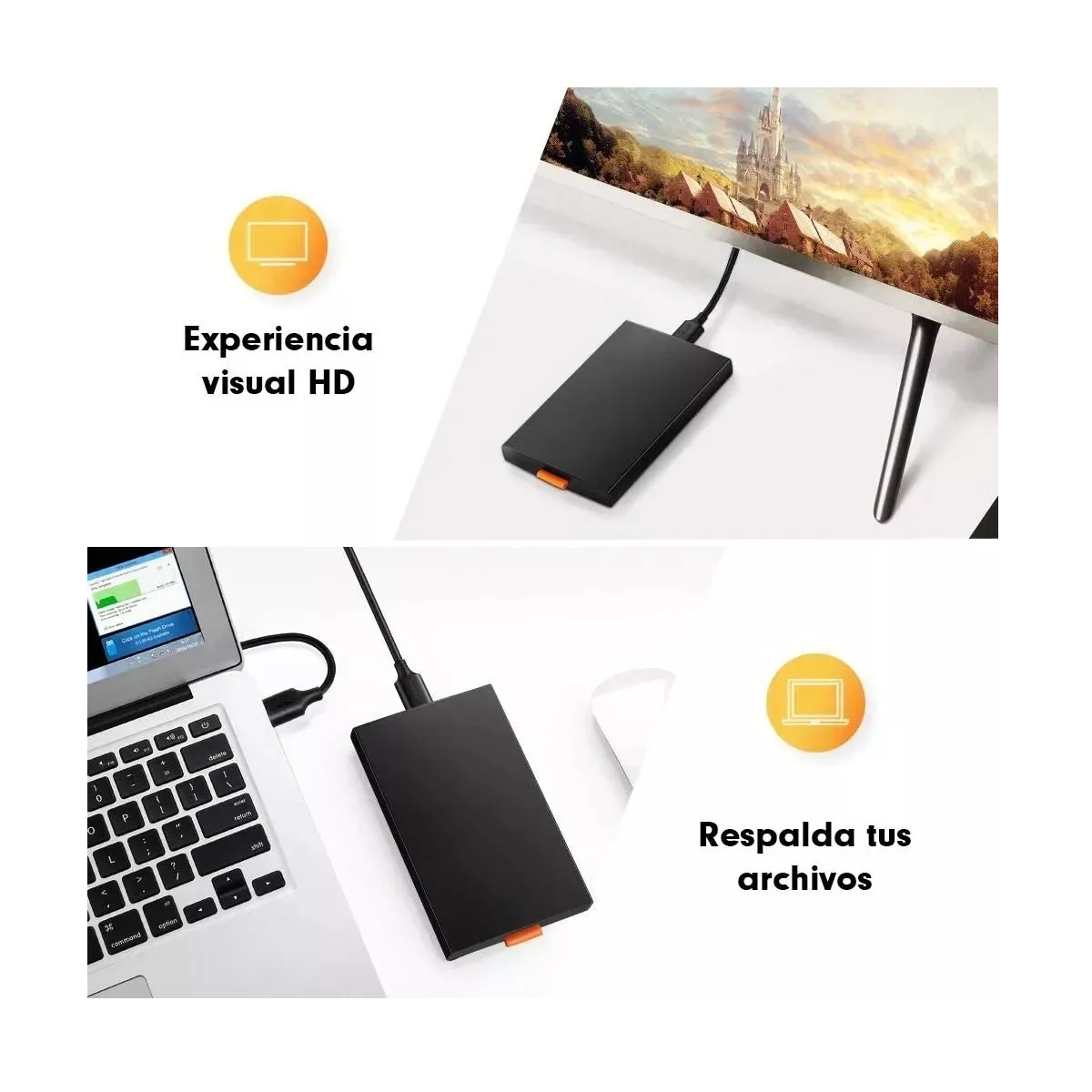 Gabinete Case Portatil Usb 3.0 Disco Duro Sata 2.5 Hdd 3tb