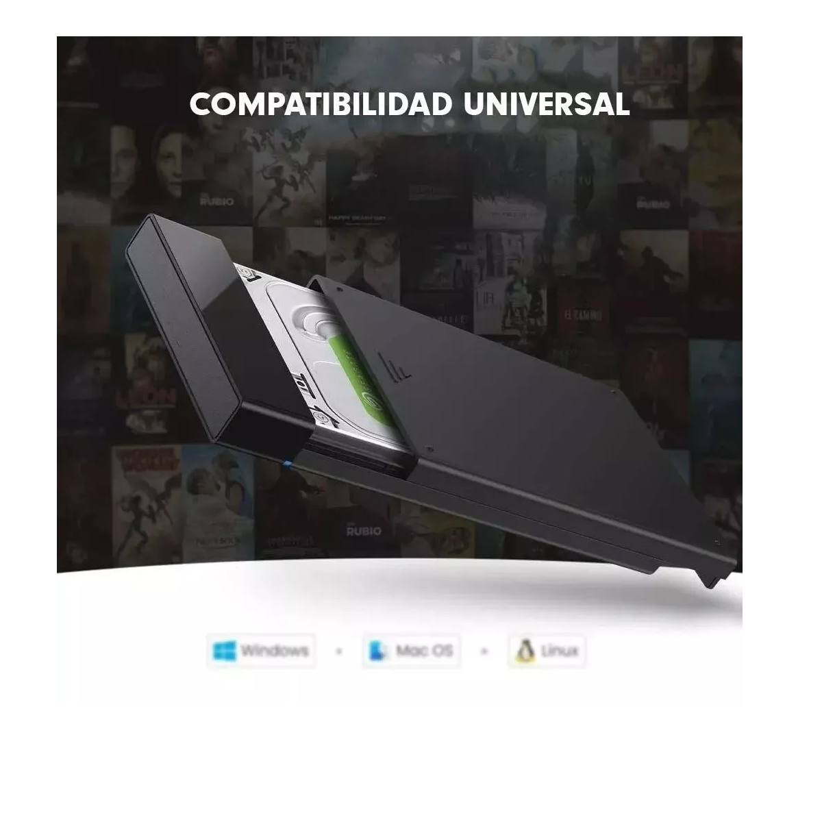 Gabinete Case Portatil Usb 3.0 Disco Duro Sata 2.5 Hdd 3tb