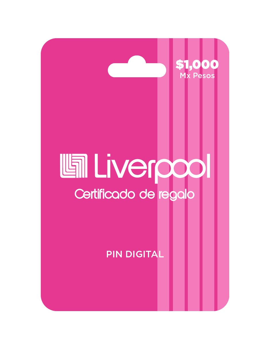 Liverpool Tarjeta prepago, Pin Digital