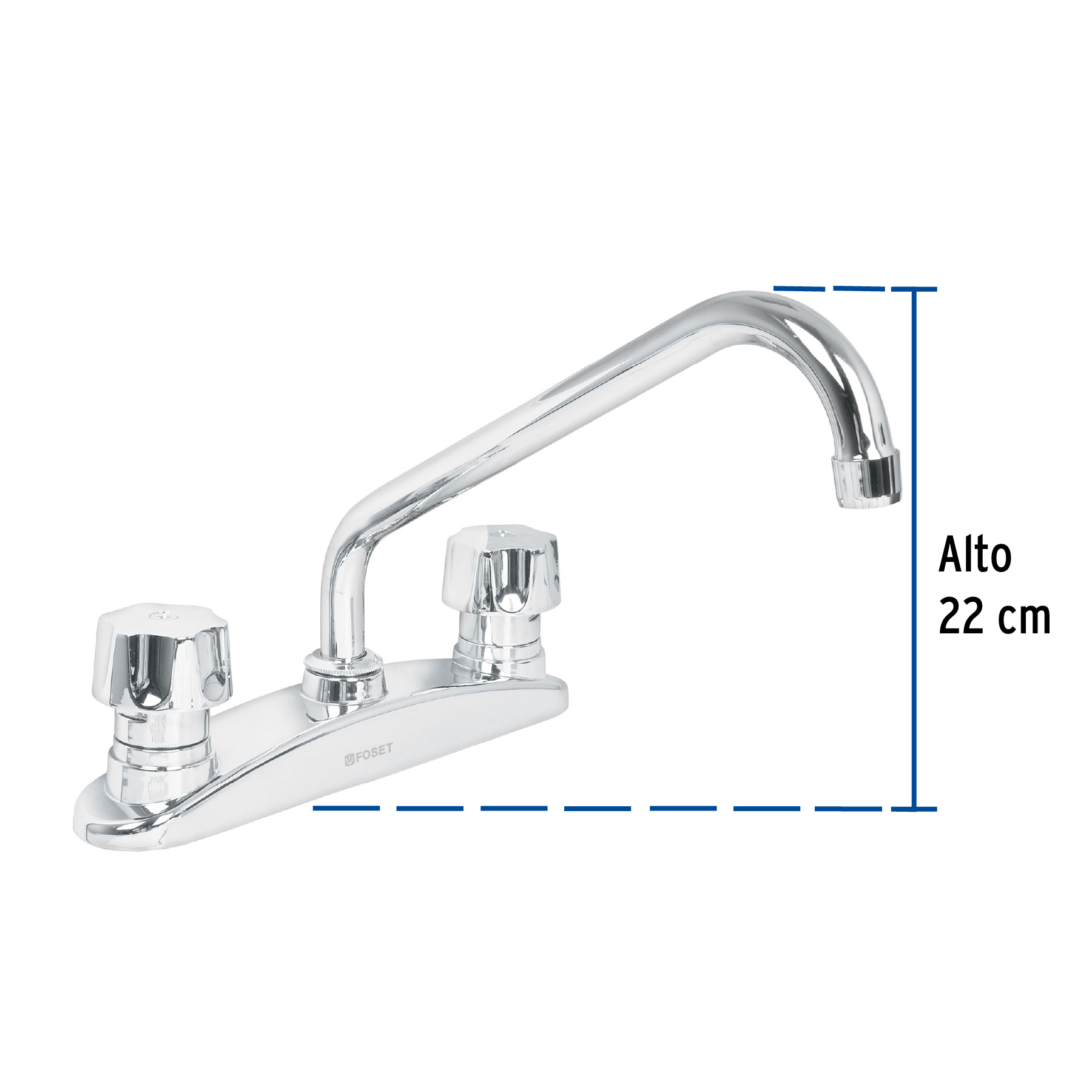 MEZCLADORA 8" PARA FREGADERO, MANERALES STANDARD, FOSET