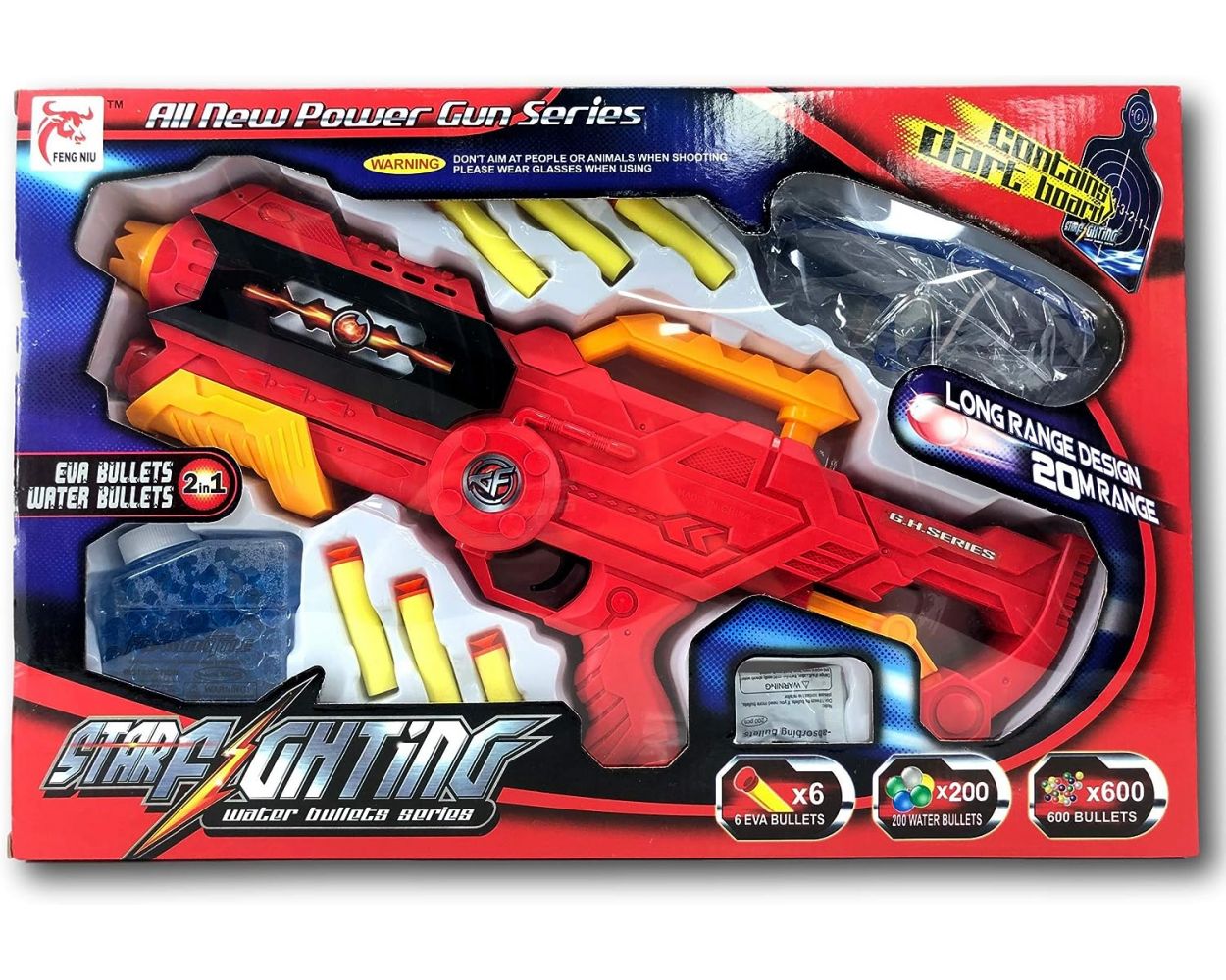  Juguete Pistola Lanza Dardos Suaves y Bolitas de Agua