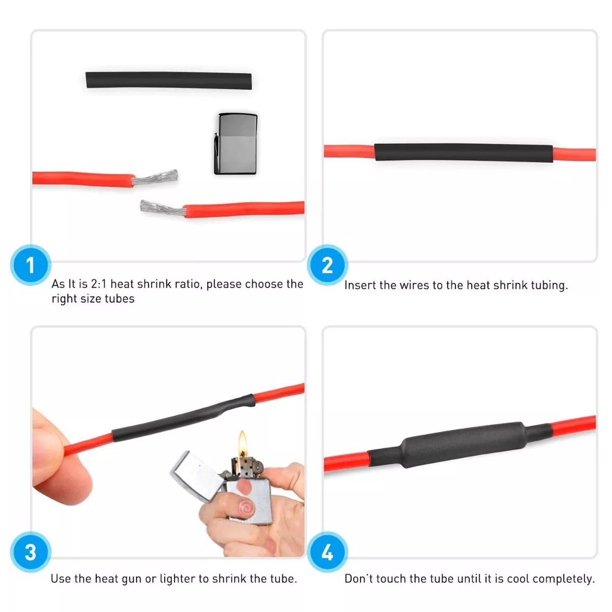 Kit Tubo Termoretractil Multimedidas Aislante Con Caja