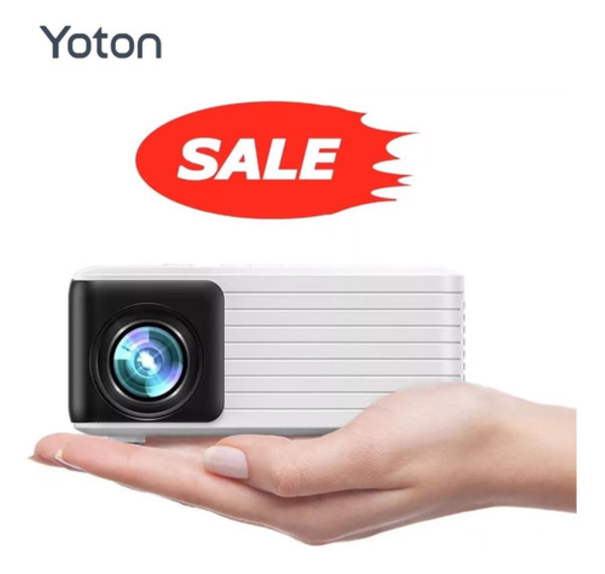 Mini Proyector Yoton Portatil Soporte 1080p Y 120 Pulgadas Blanco