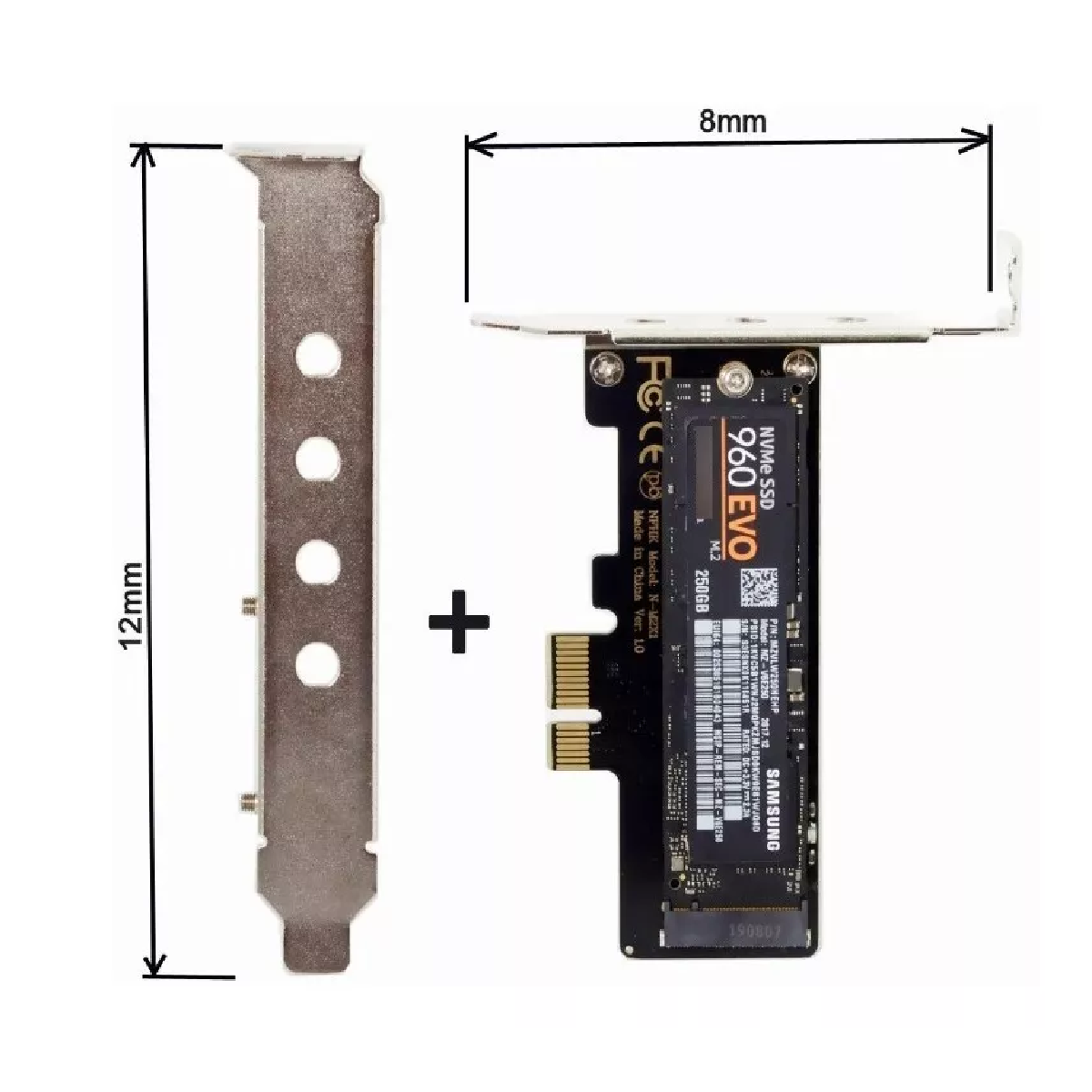 M.2 Nvme Un Adaptador Pcie Pcie/x16/x8/x4/x1 Ssd