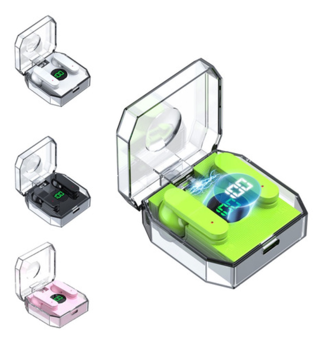 Audífonos K30 Inalámbrico Pc Material Portátil Verde