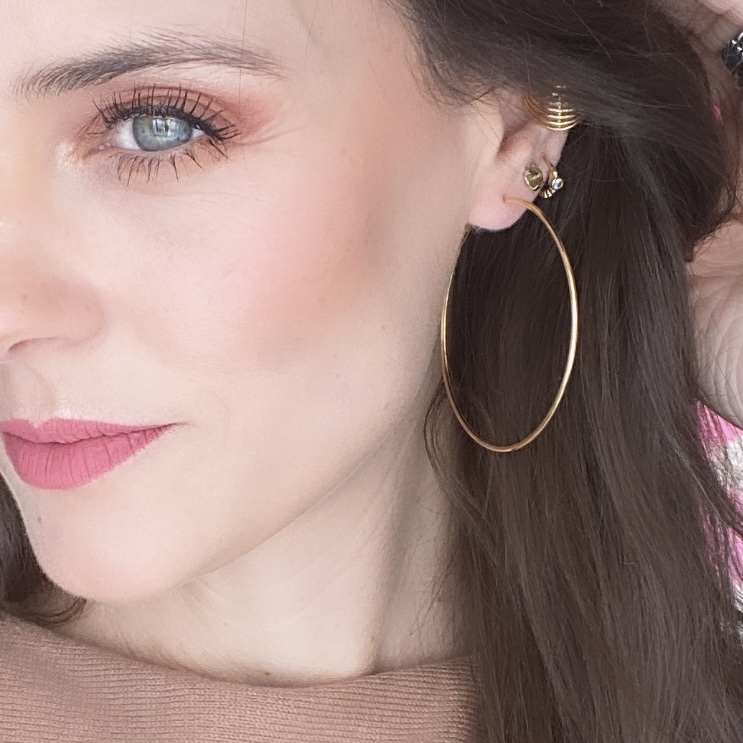 Arracadas grandes y delgadas- Baño de oro 18k- Aretes dorados- Arracadas doradas- Aros dorados