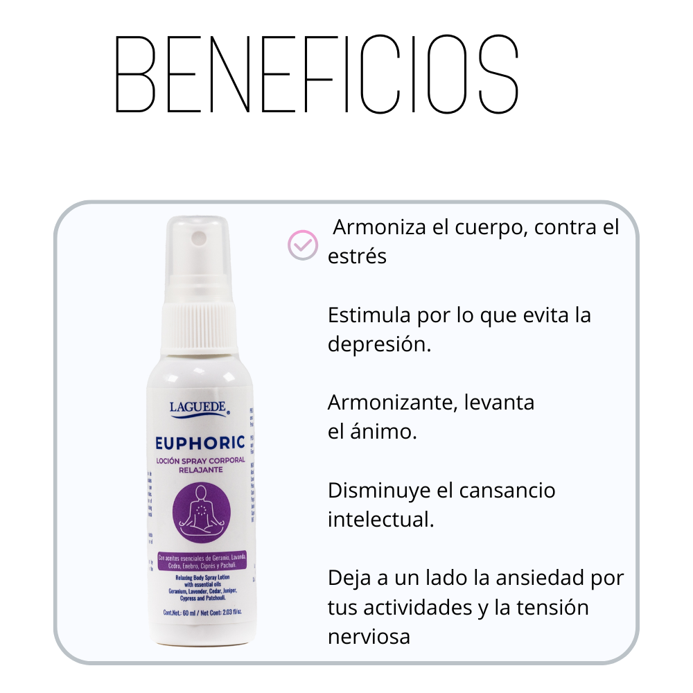Aromaterapia Natural en Spray Corporal Relajante Laguede