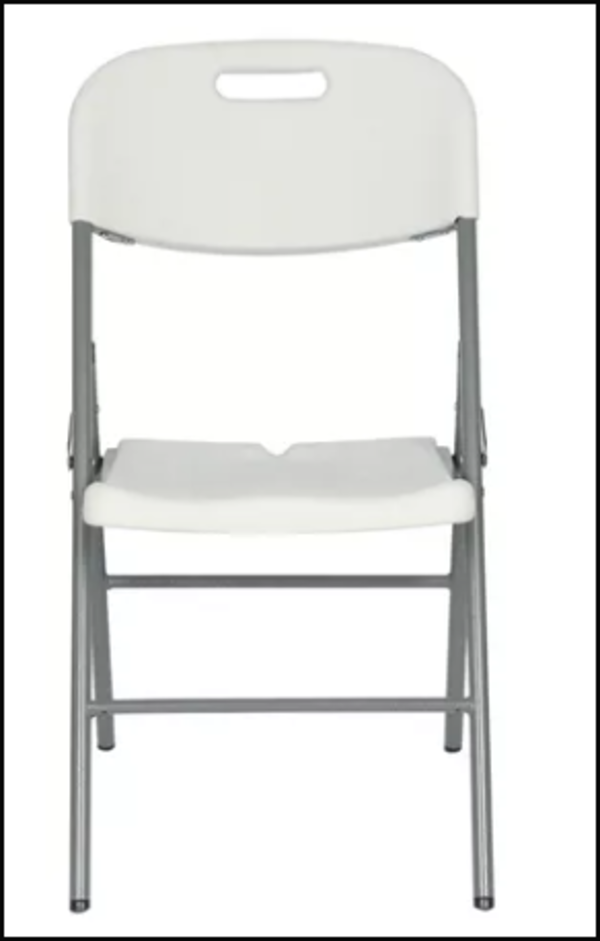 Set 6 Sillas Plegable Comoda Jardin Plastico Fiestas Blanco 